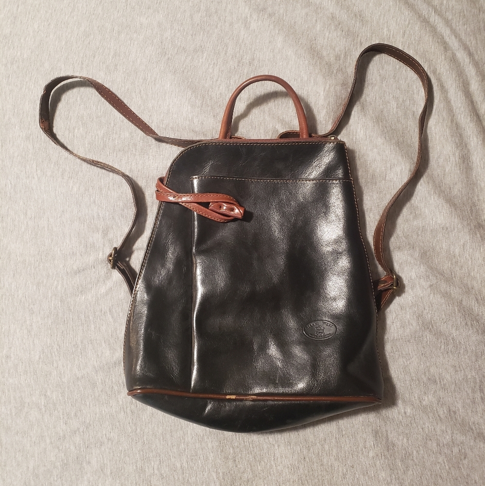 Vintage Black Backpack